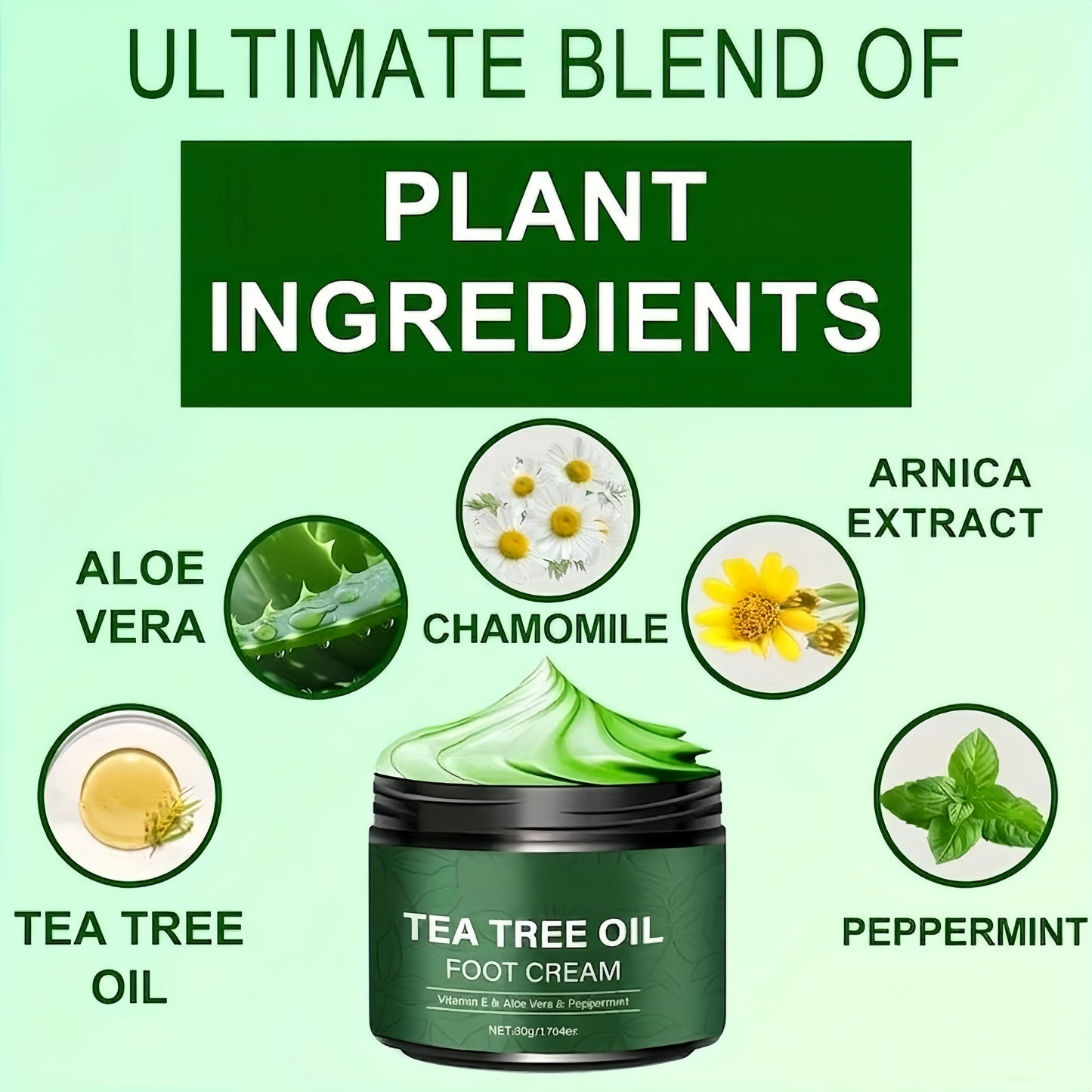 Tea tree oil foot cream