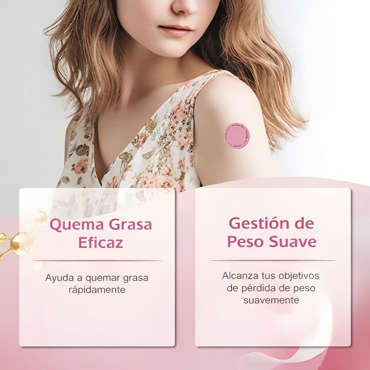 Parche cosmético con ingredientes naturales GLP-1