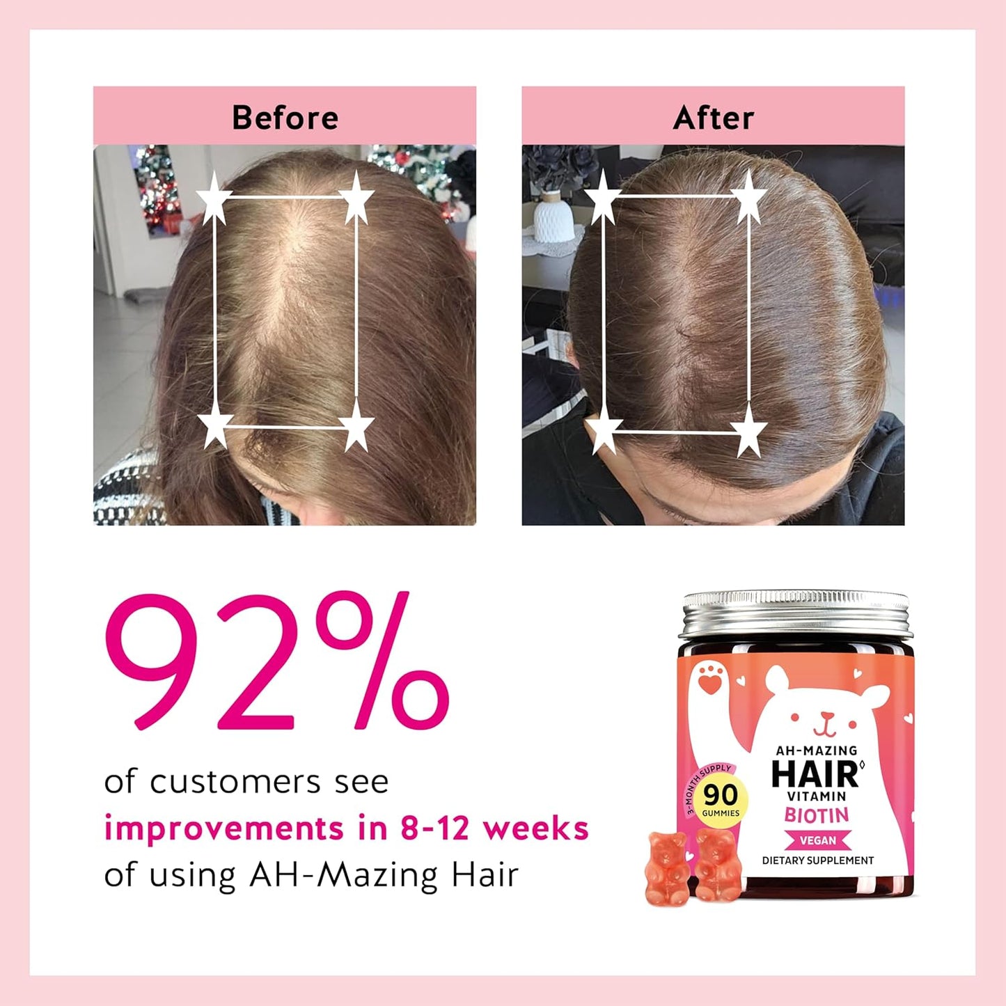 Biotin Hair Growth Formula Gummies